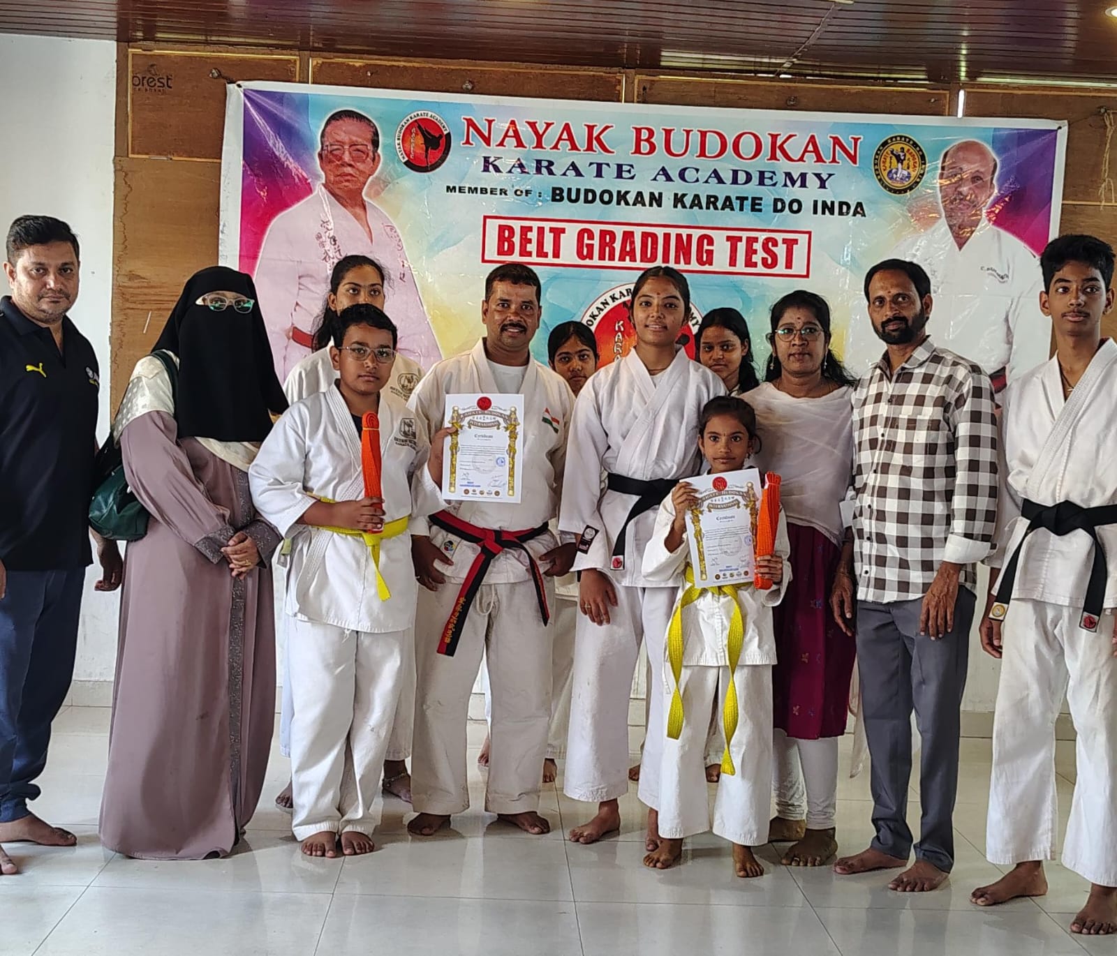 నాయక్ బుడోకాన్ కరాటే అకాడమీలో ఘనంగా బెల్ట్ గ్రేడింగ్ పరీక్షలు