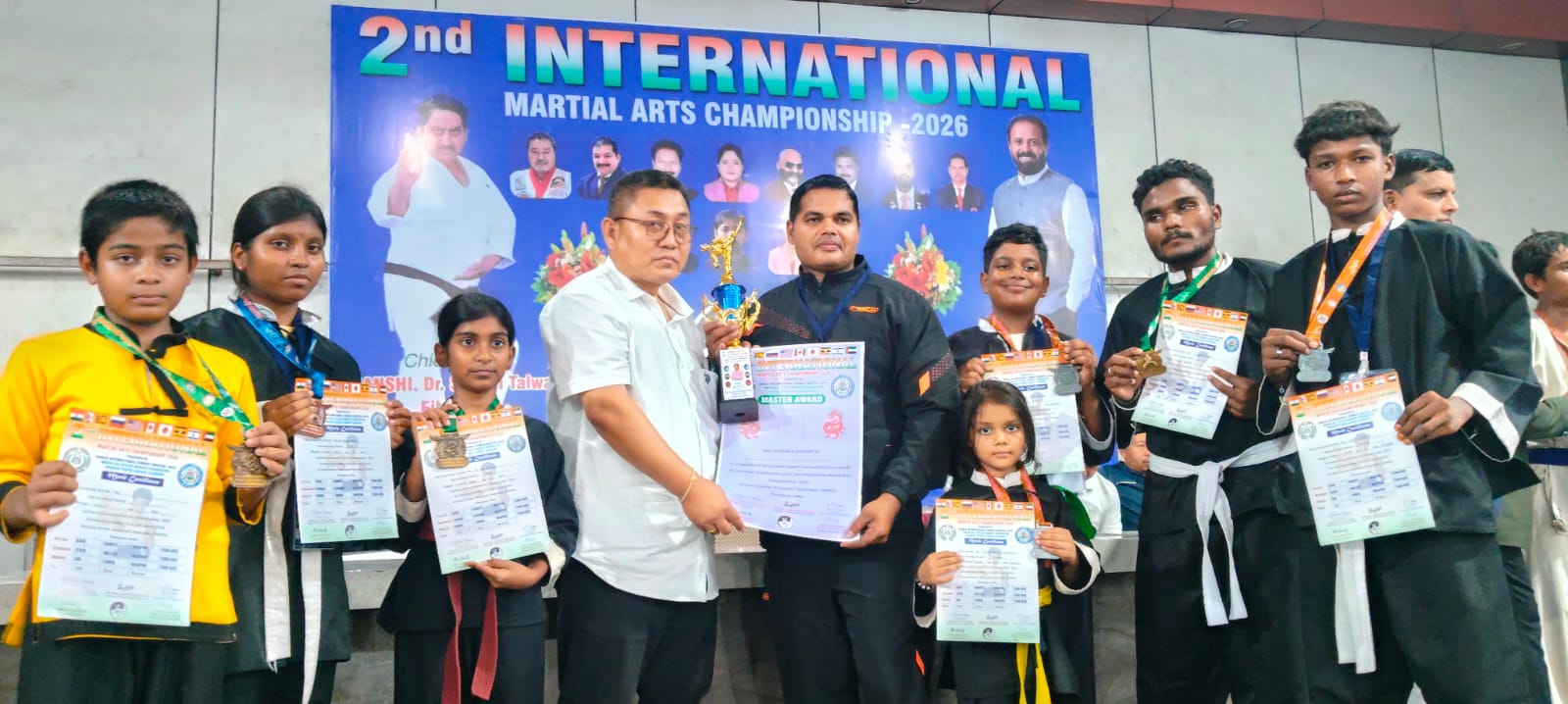 సెకండ్ ఇంటర్నేషనల్ మార్షల్ ఆర్ట్స్ ఛాంపియన్‌షిప్‌లో కలీం మార్షల్ ఆర్ట్స్ అకాడమీ విద్యార్థుల సత్తా